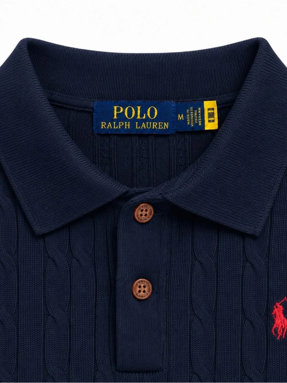 Ralph Lauren navy cable